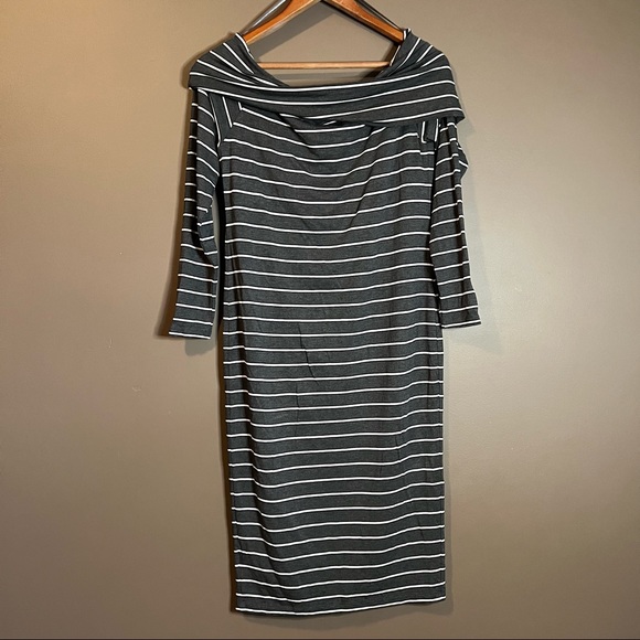 NWT! A pea in the pod striped maternity dress - Picture 9 of 10